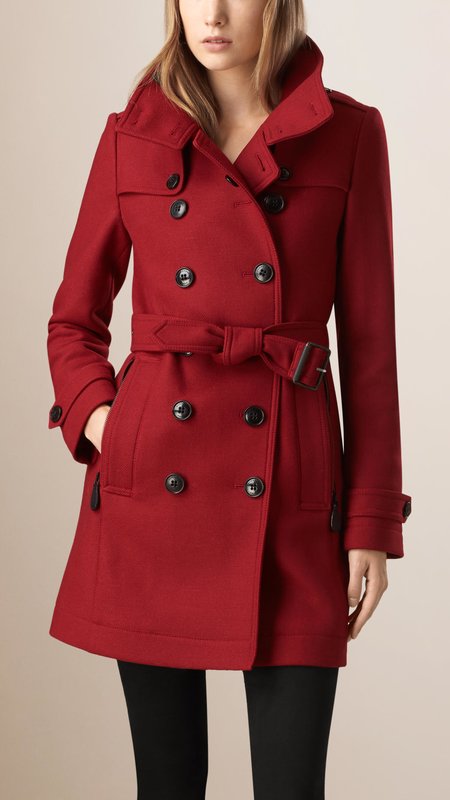 Trench-coat rouge