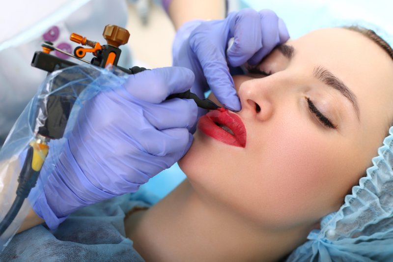 Permanente make-up procedure