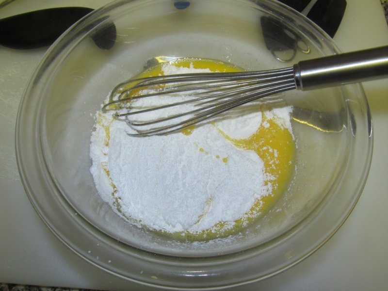 Kokende maskers met ei en zetmeel