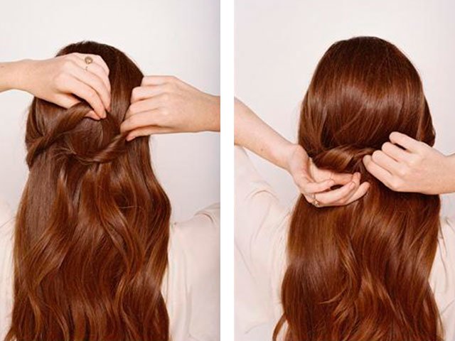 كيفية جعل تسريحات الشعر الجميلة مع شعرها فضفاضة