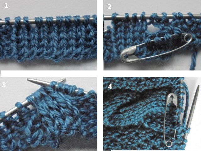 Tresses tricotées avec des aiguilles - schémas avec une description