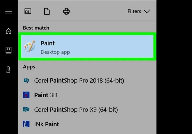 Kaip išsaugoti ekrano kopiją paveiksle „Paint“?