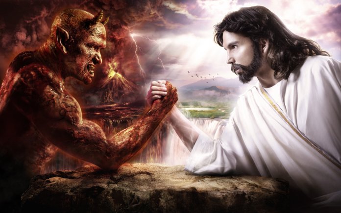 مواجهة الله والشيطان