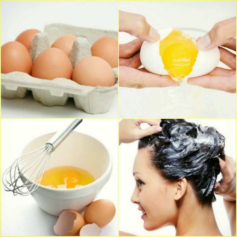 Maitinamoji kiaušinių plaukų kaukė