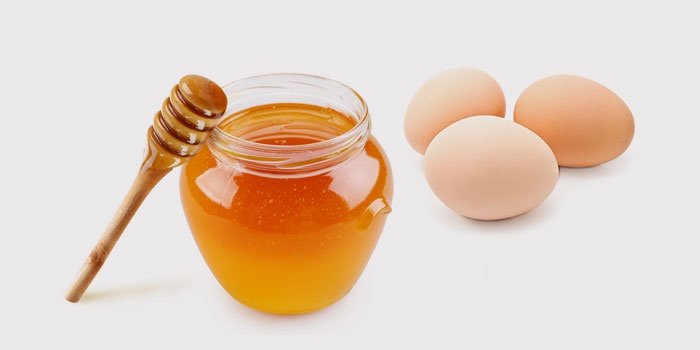 Masker met ei en honing