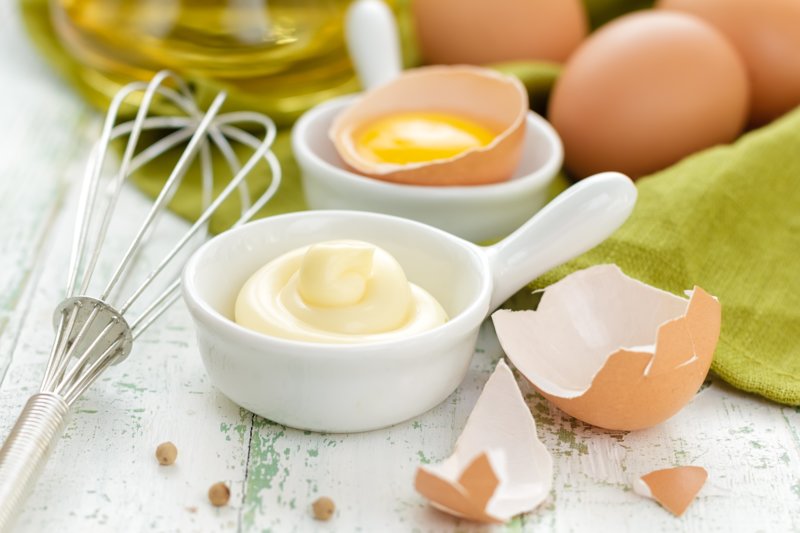 Ingrediënten voor Egg Mayonaise Mask