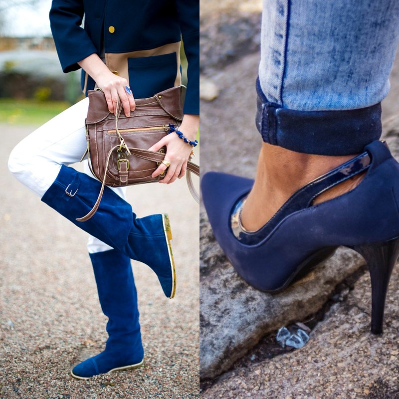 Chaussures stylées en bleu tendance