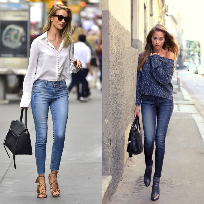 Jean skinny à la mode
