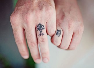 Deux doubles tatouages ​​pour les amoureux