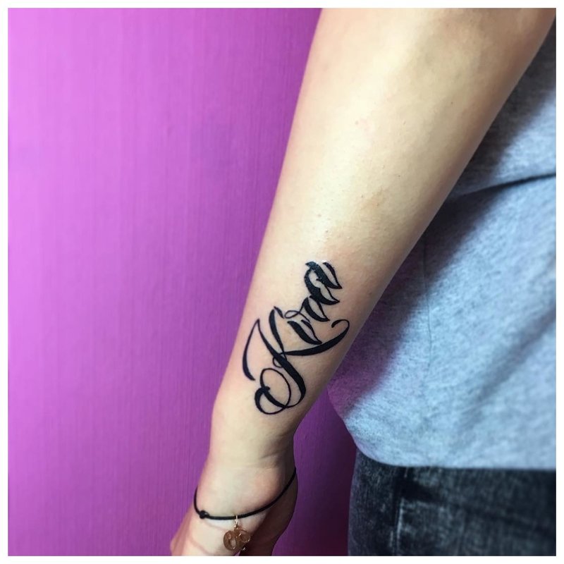 Tatuaj de inscripție spaniolă