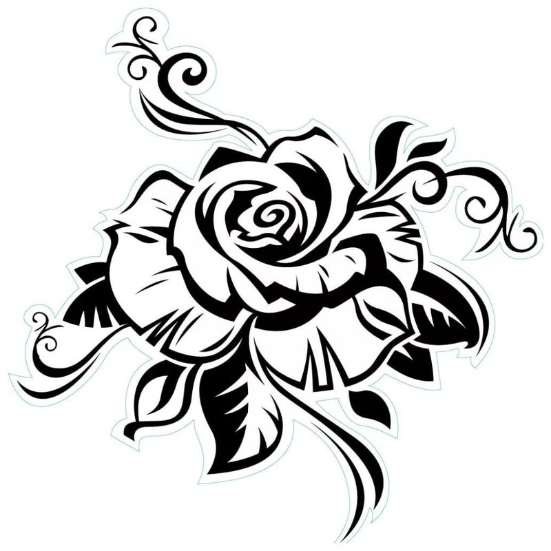 Grande fleur pour un tatouage