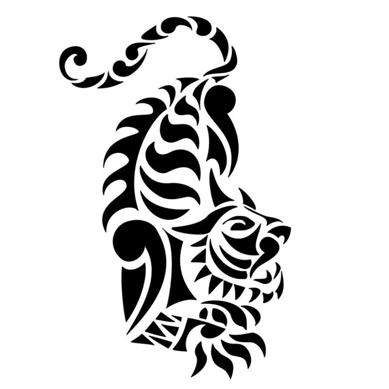 Esquisse pour le tatouage de tigre