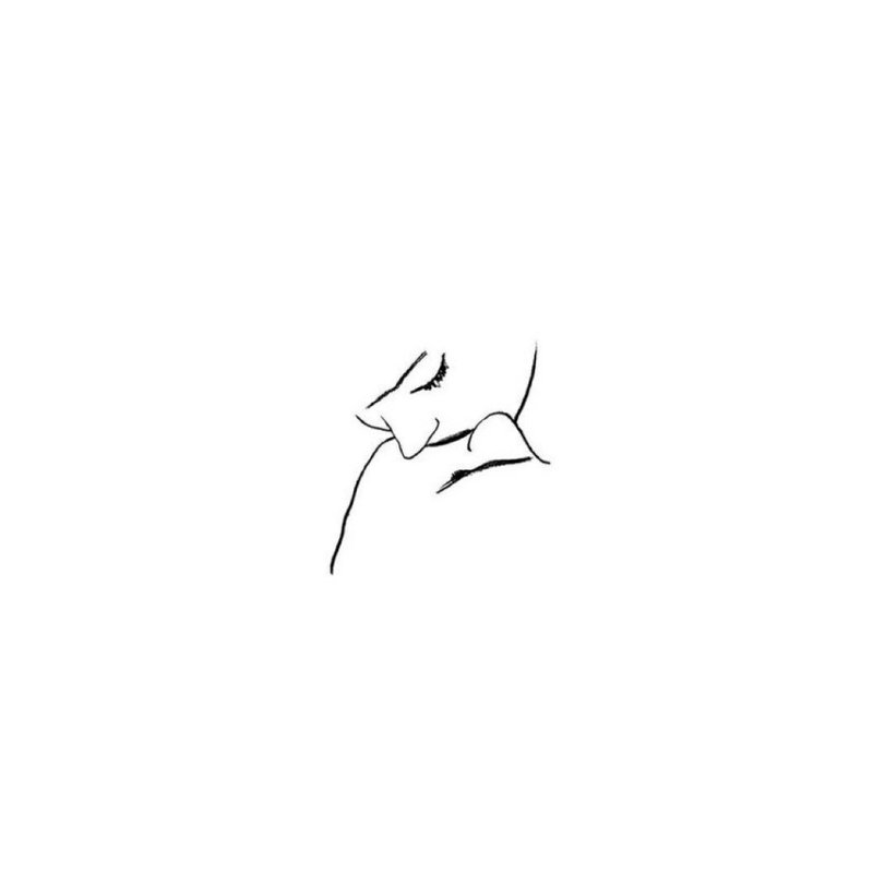 قبلة رسم مخطط الوشم