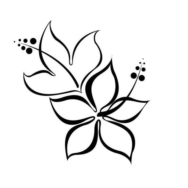Fleur - croquis pour tatouage