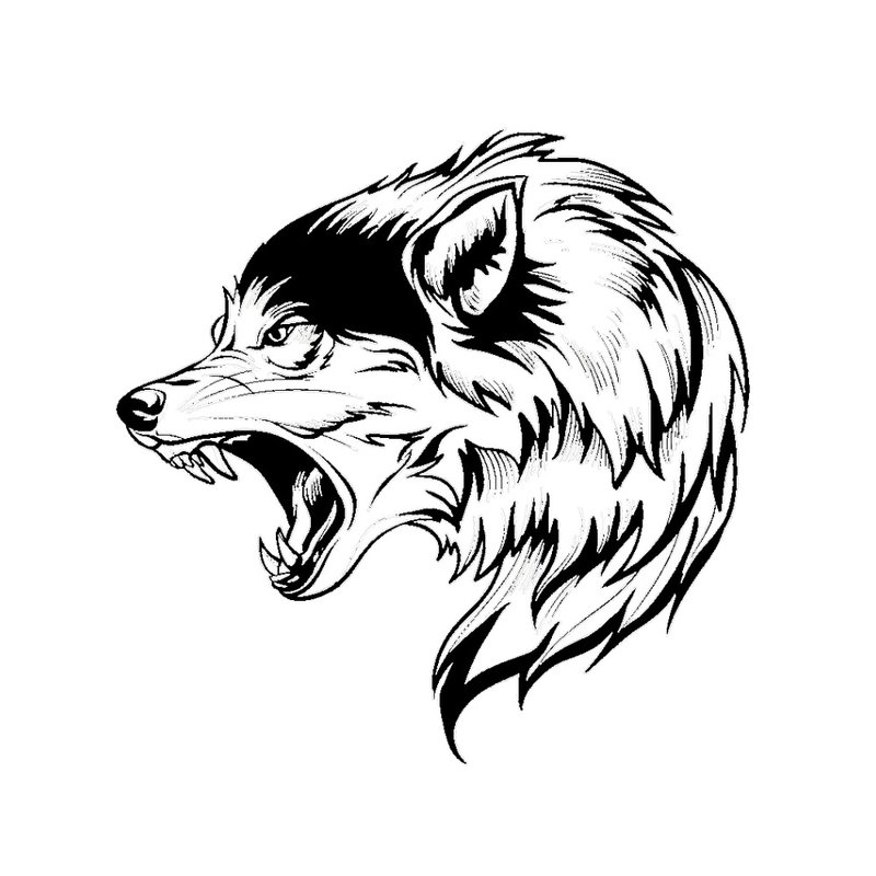 Wolf - croquis pour tatouage