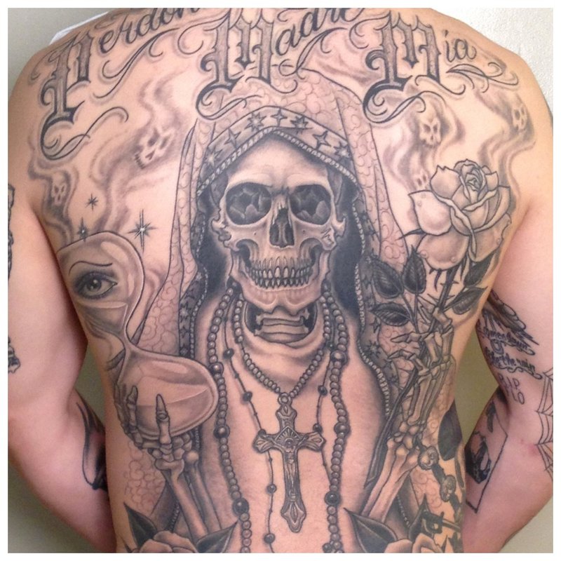 „Chicano“ tatuiruotė „Visi atgal“