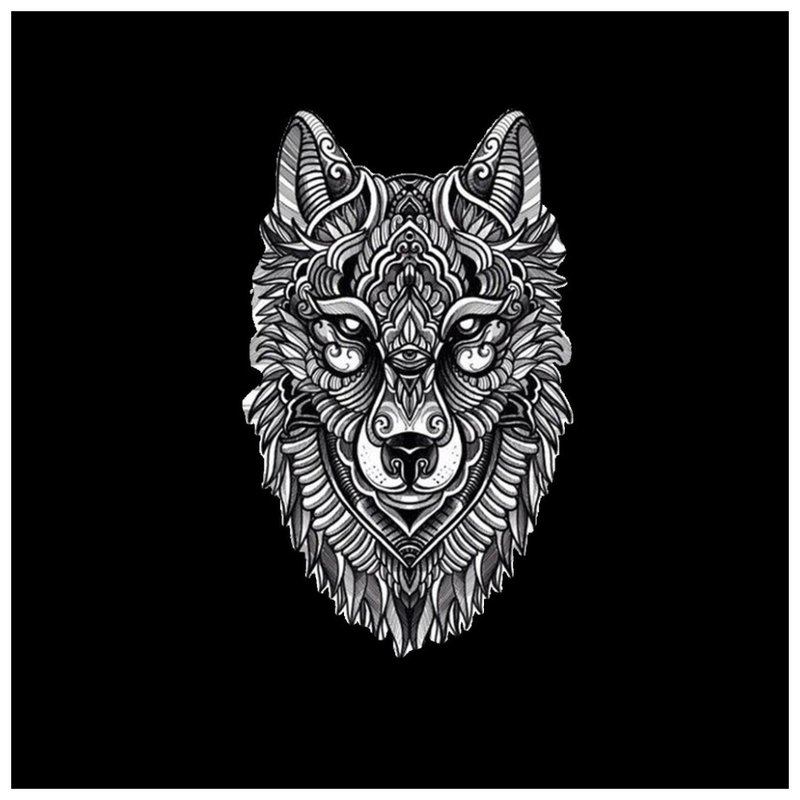 Wolf tattoo schets