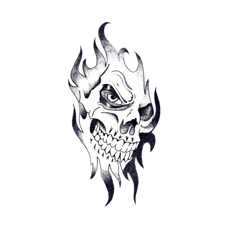 Skull - sketch pour tatouage